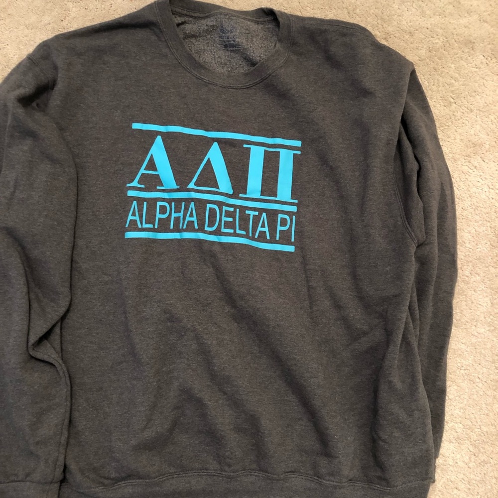 Gray ADPI comfy crew neck